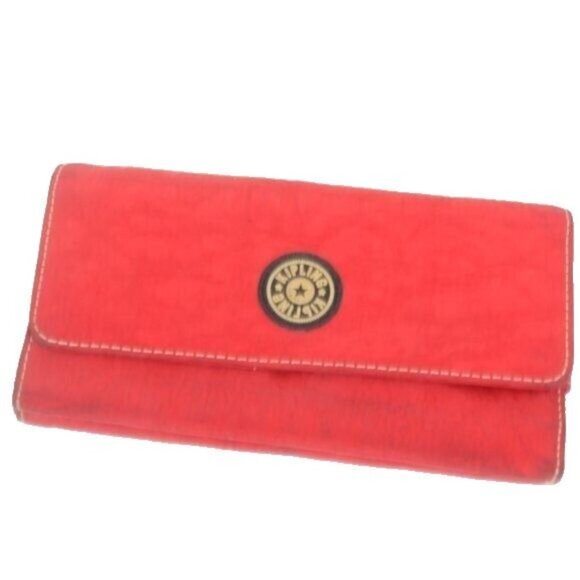 Kipling Red Rouge Snap Accordion Wallet - Picture 1 of 5